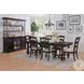 Golden Hearth Black 112" Extendable Rectangular Dining Table