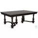 Golden Hearth Black 112" Extendable Rectangular Dining Table