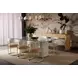 Aemond Clear And White Dining Table