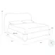 Kernwick Eclipse White King Upholstered Platform Bed