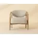 Sigrid Monument Oatmeal Upholstered Lounge Chair