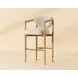 Sigrid Monument Oatmeal Upholstered Bar Stool