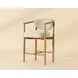Sigrid Monument Oatmeal Upholstered Counter Height Stool