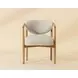 Sigrid Monument Oatmeal Upholstered Dining Arm Chair