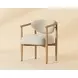 Sigrid Monument Oatmeal Upholstered Dining Arm Chair