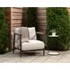 Parga White And Matte Black End Table