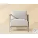 Muros Palazzo Cream Lounge Chair With Greige Base