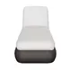 Barcelona Palazzo Cream Performance Fabric Upholstered Outdoor 84" Chaise Lounger