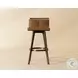 Arizona Milliken Cognac Swivel Bar Stool
