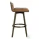 Arizona Milliken Cognac Swivel Bar Stool