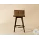 Arizona Milliken Cognac Swivel Counter Height Stool