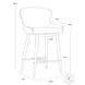 Cascade Bravo Black Counter Height Stool