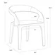 Atika Ivanhoe Mineral Upholstered Dining Arm Chair