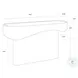 Orlien Cream Console Table