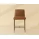 Corvin Tan Leather Upholstered Counter Height Stool