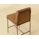 Corvin Tan Leather Upholstered Counter Height Stool