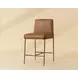 Corvin Tan Leather Upholstered Counter Height Stool