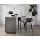 Rowan Dillon Cream Upholstered Counter Height Stool