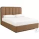 Rosalyn Milliken Cognac King Upholstered Platform Bed