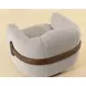Ezra Dove Cream Upholstered Swivel Arm Chair