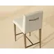 Hadwin Geralt Linen Performance Fabric Counter Height Stool