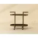 Langley Antique Brass Bar Cart