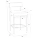 Astellan Bravo Cognac Upholstered Counter Height Stool