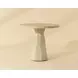Kliff Natural 34" Round Concrete Top Outdoor Bistro Table