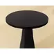 Kliff Black 34" Round Concrete Top Outdoor Bar Table