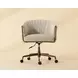 Olma Meg Taupe and Santa Cruz Oatmeal Upholstered Office Chair