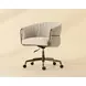 Olma Meg Taupe and Santa Cruz Oatmeal Upholstered Office Chair
