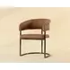 Rosmere Milliken Cognac Upholstered Dining Arm Chair