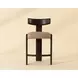 Briarstone Sahara Sand Leather Upholstered Counter Height Stool