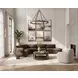 Tara Brown and Gold Round End Table