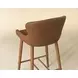 Cascade Milliken Cognac Upholstered Counter Height Stool