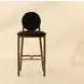 Claribel Bravo Black and Abbington Black Upholstered Bar Stool