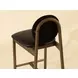 Claribel Bravo Black and Abbington Black Upholstered Bar Stool