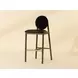 Claribel Bravo Black and Abbington Black Upholstered Bar Stool