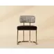 Sylvara Bravo Black and Halton Birch Performance Fabric Dining Chair