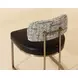 Sylvara Bravo Black and Halton Birch Performance Fabric Dining Chair