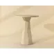 Kliff Natural 34" Round Concrete Top Outdoor Bar Table