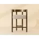 Marcelo Santa Cruz Oatmeal Upholstered Counter Height Stool
