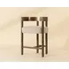 Marcelo Santa Cruz Oatmeal Upholstered Counter Height Stool