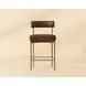 Astellan Bravo Cognac Upholstered Counter Height Stool