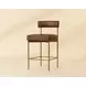 Astellan Bravo Cognac Upholstered Counter Height Stool
