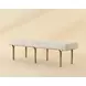 Nuvella Hailey Moon Upholstered 60" Accent Bench