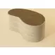 Ishiko Light Brown and Warm Brown Free Form Medium Concrete Top Outdoor Cocktail Table