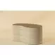 Ishiko Light Brown and Warm Brown Free Form Medium Concrete Top Outdoor Cocktail Table