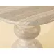 Emilio Dune 34" Round Concrete Top Outdoor Bistro Table