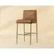 Lathan Tan Leather Upholstered Bar Stool